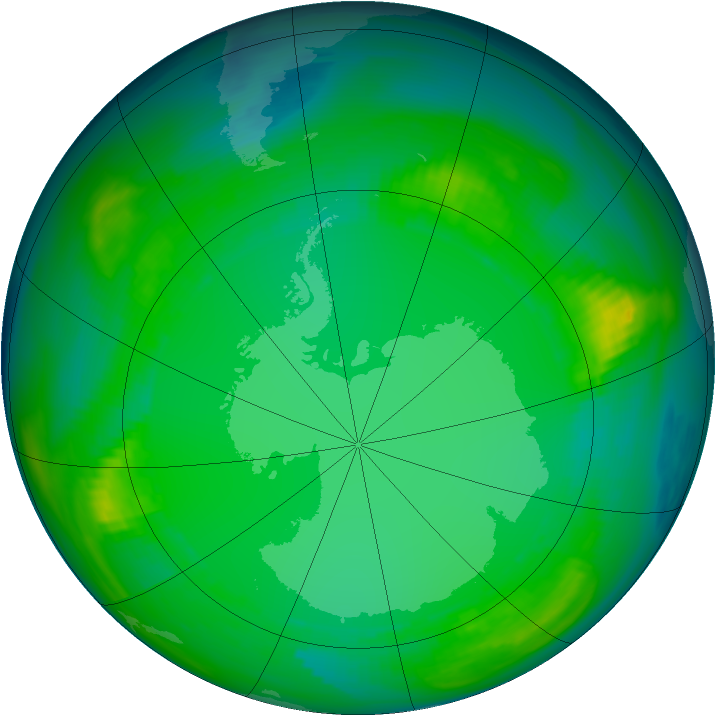 Ozone Map 1980-07-22